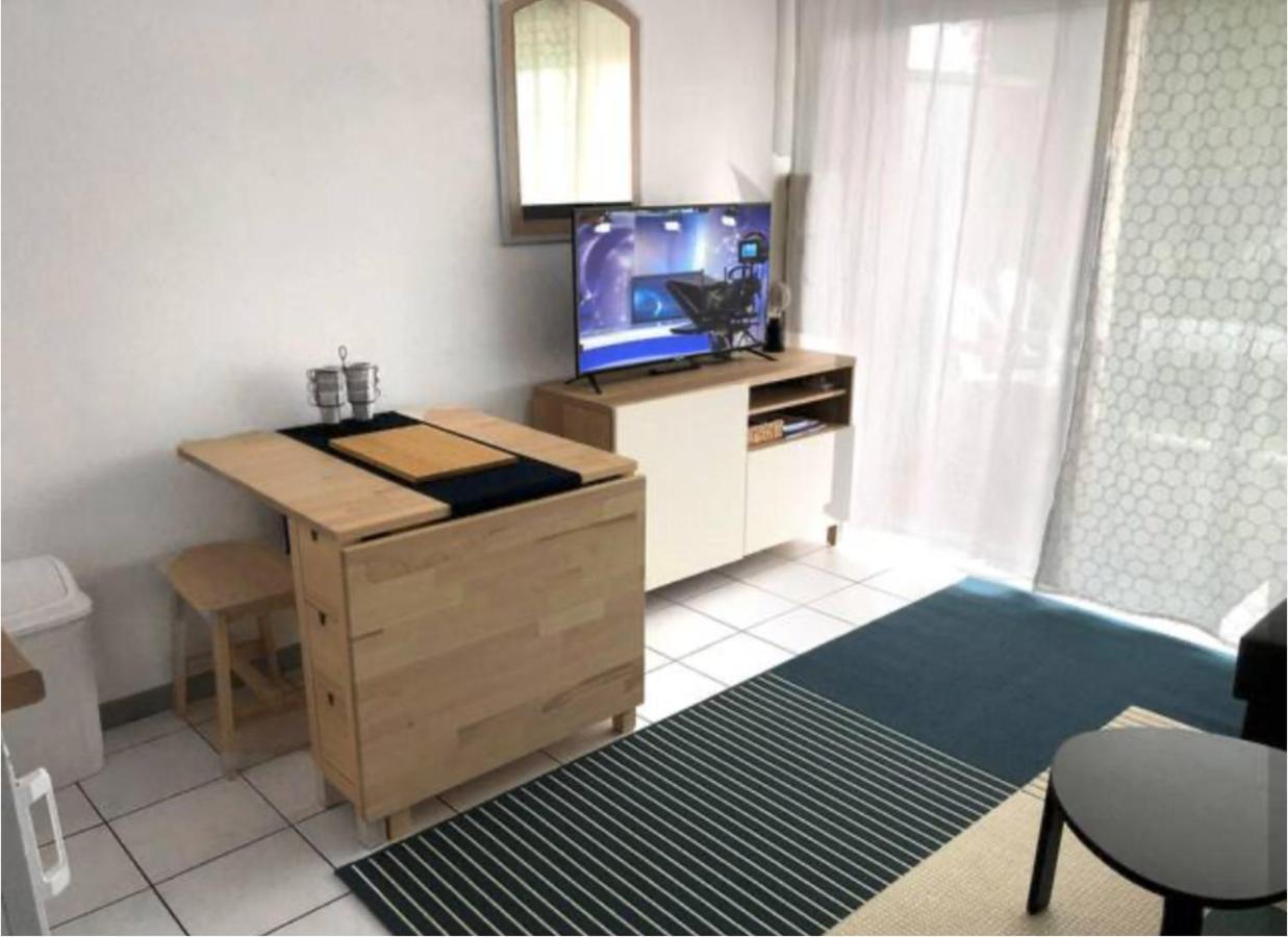 Studio au calme avec piscine, face golf, parking gratuit, tout à pied à 10mn centre ville Ciboure Extérieur photo